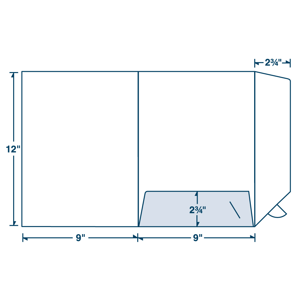 Large Presentation Folder Eco Friendly Non-Adhesive