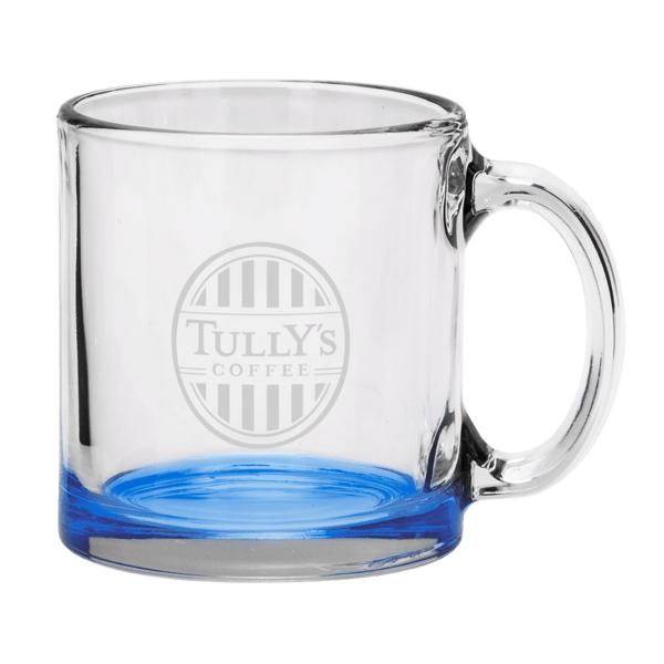 Red Eye 13 oz Libbey Clear Glass Coffee Mug with Color