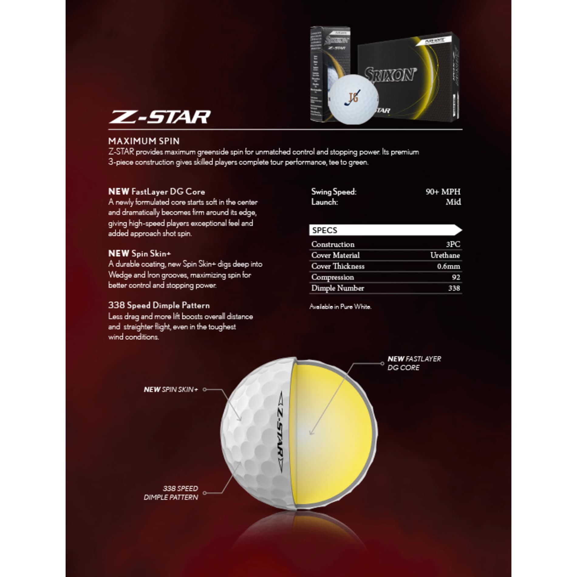 Srixon Z-STAR Golf Balls - 12 Pack — JCL Promo