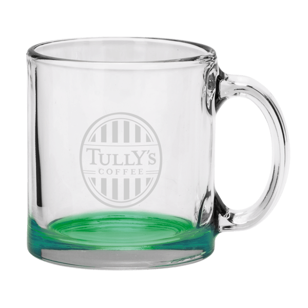 Red Eye 13 oz Libbey Clear Glass Coffee Mug with Color